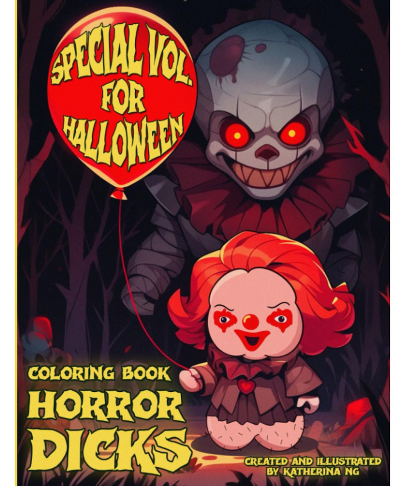 Horror Dicks Adult Colouring Book