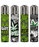 Graffiti Leaves Clipper Lighter