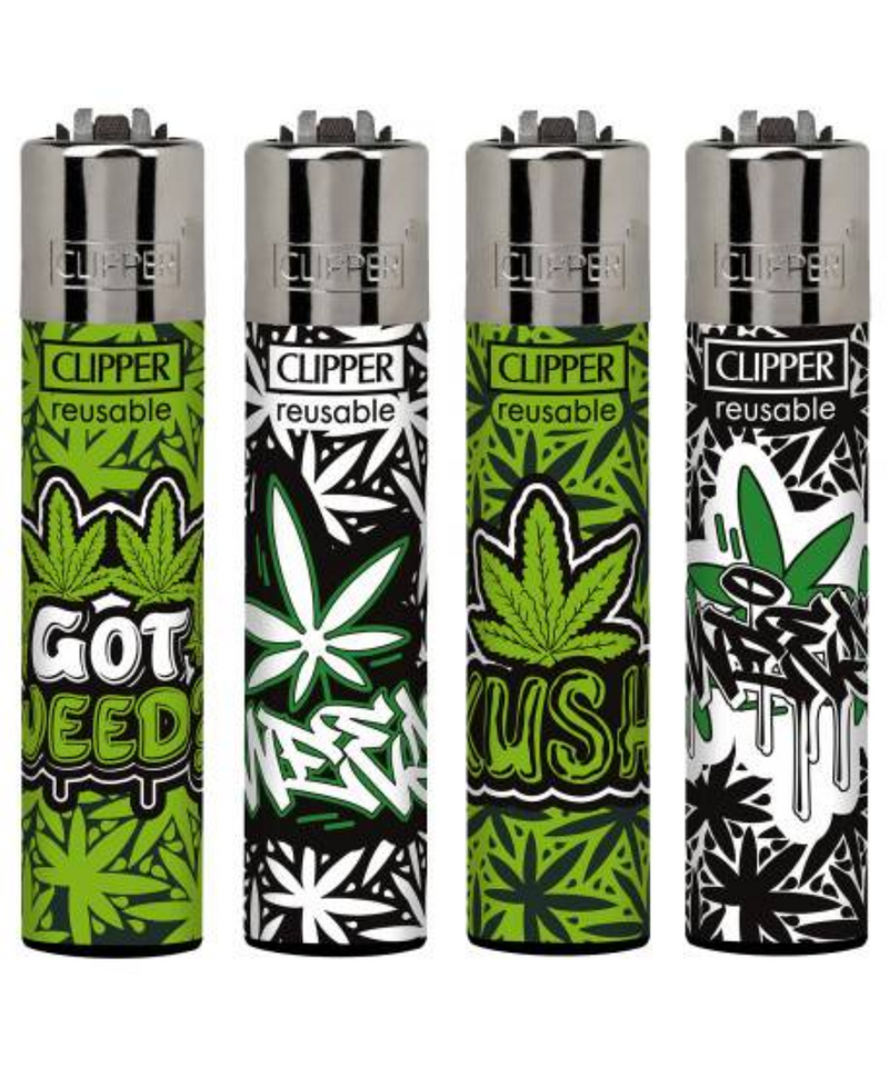 Graffiti Leaves Clipper Lighter