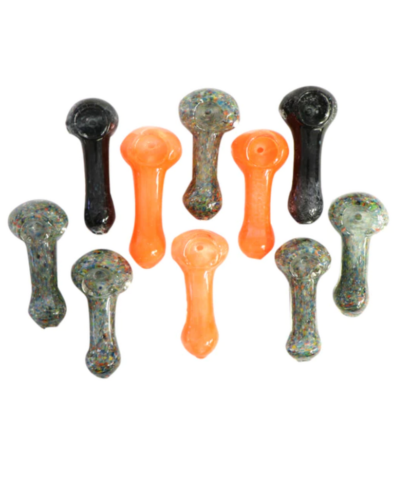 2.5" Spoon Frit Glass Pipe