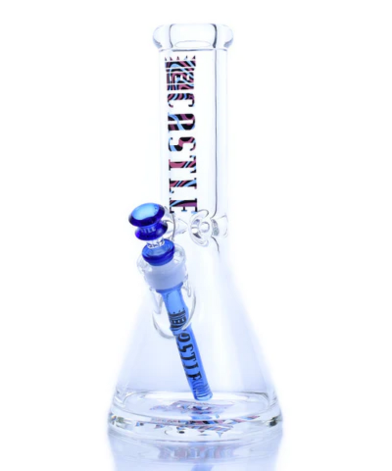 Castle Glassworks 12" 9mm Thick Waves Glass Bong