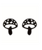 Stainless Steel Mushroom Earrings