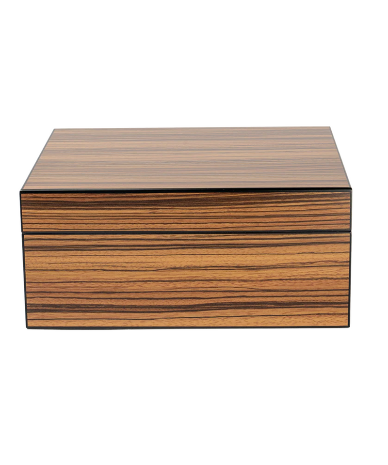 Celestial 50 Count Zebra Wood Humidor