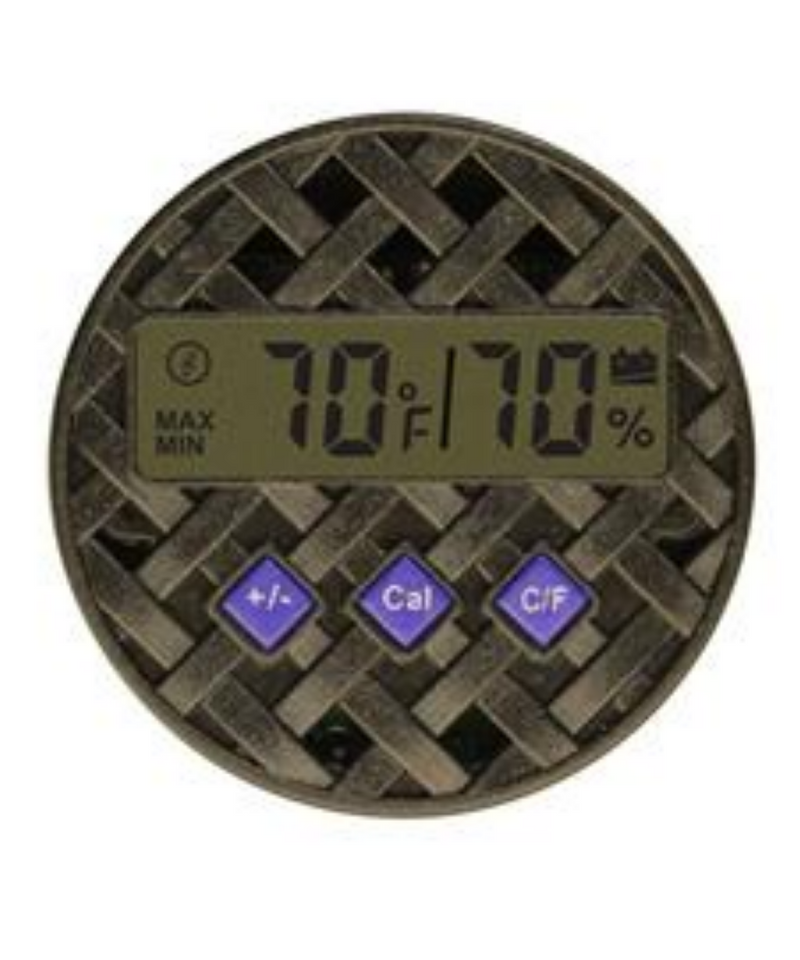 Brigham Round Digital Hygrometer
