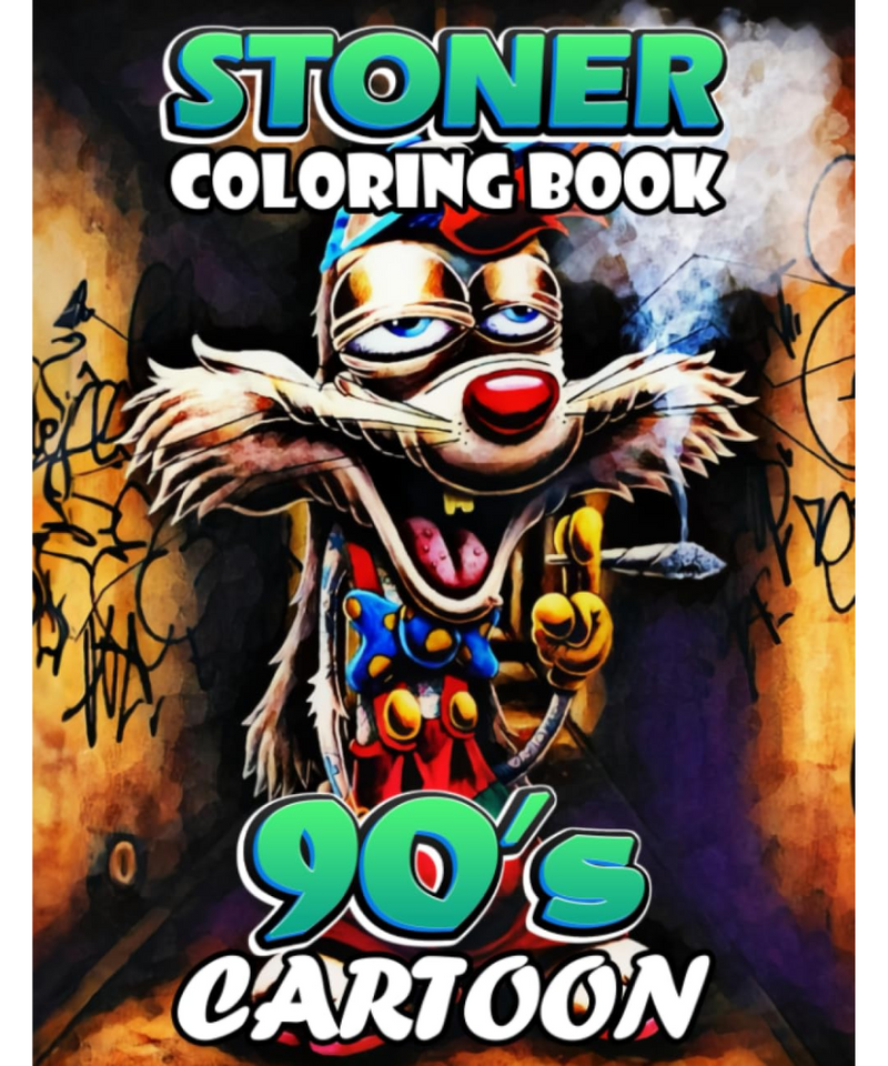 90's Cartoon Stoner Colouring Book