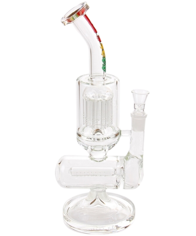 12" Inline Tree Perc Glass Bong