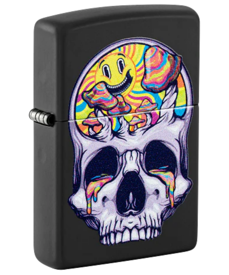 Skull Moon Design Zippo Lighter