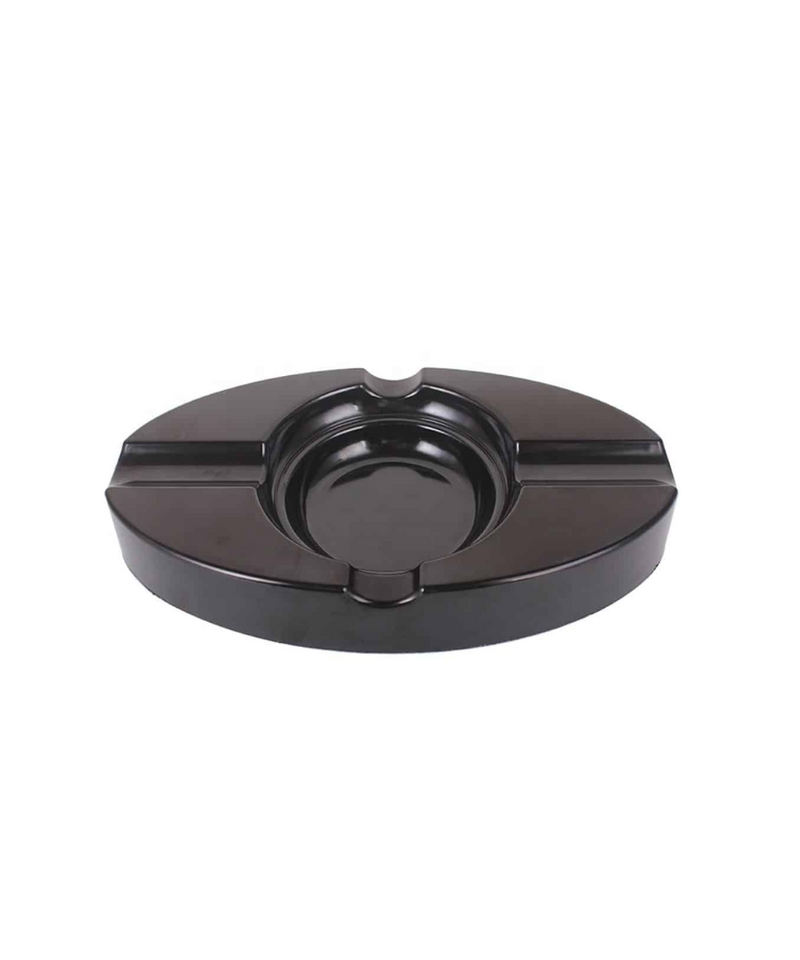 Oval Black Finish Cigar Ashtray