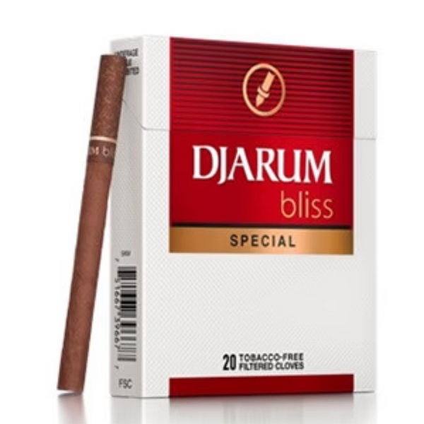 djarum special clove cigarettes Cigars Filtered Black Case - 120 Count Djarum Bliss Special Herbal Cigarettes