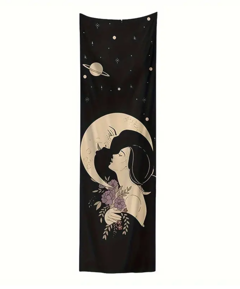 Girl & Moon Tapestry