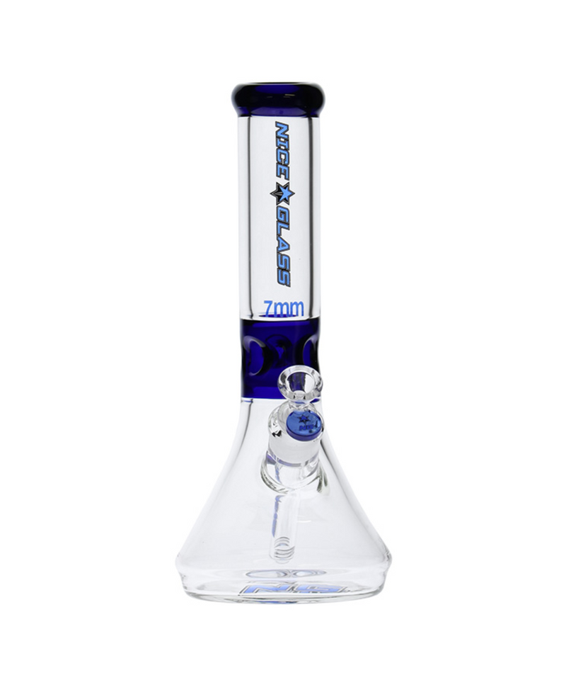 Nice Glass 13" 7mm Thick Flat Beaker Base Bong