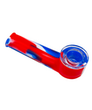 3.5" Silicone Pipe With Glass Bowl