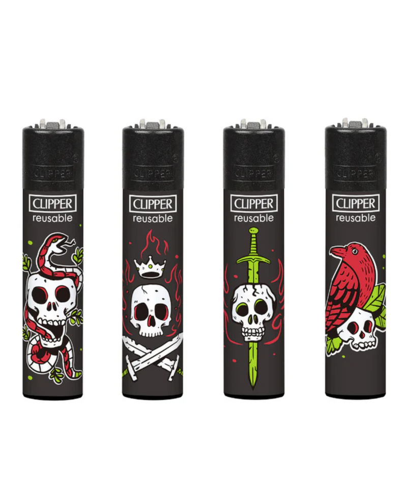 Tattoo Skulls Clipper Lighter