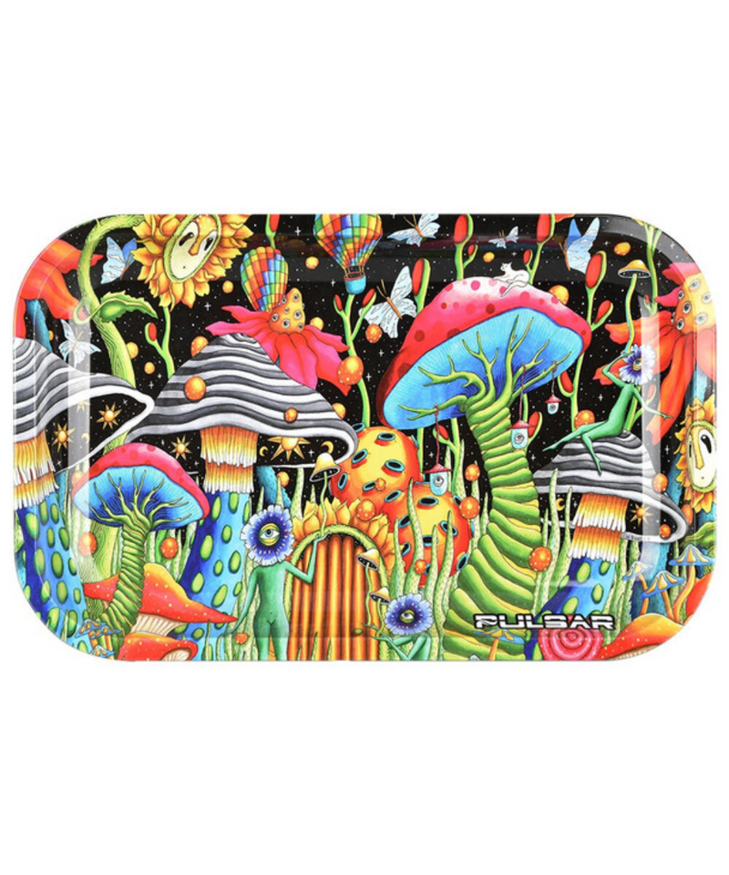 Pulsar Garden Of Cosmic Delights Medium Metal Rolling Tray