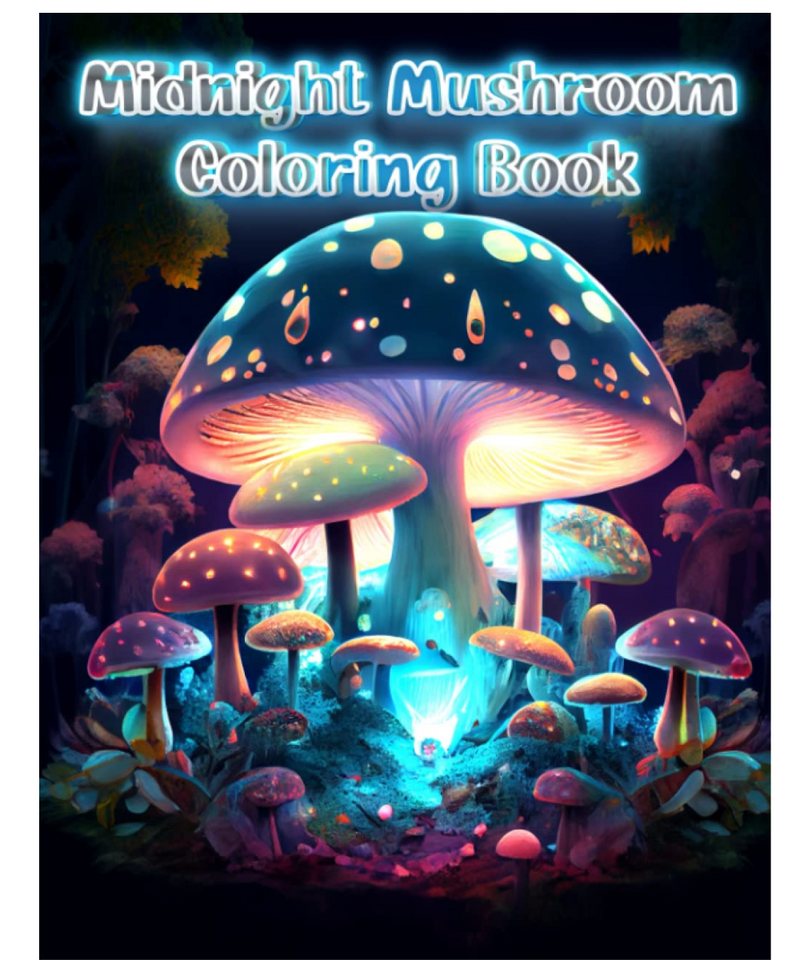 Midnight Mushroom Colouring Book