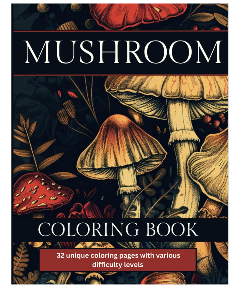 Mushroom Colouring Book