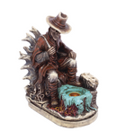 Skeleton Cowboy Incense Burner