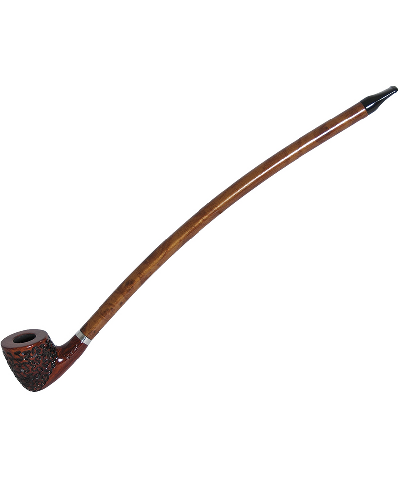 14" Engraved Chruchwarden Wooden Tobacco Pipe