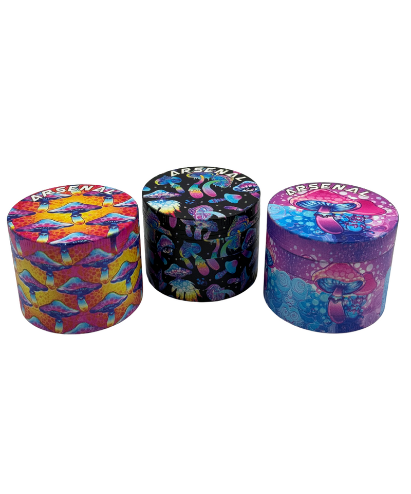 Arsenal Mushroom Mania 4-Piece Metal Grinder