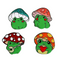 Cute Frog Mushroom Pin