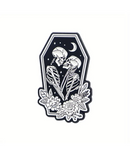 Skeletons Kissing Coffin Shaped Pin