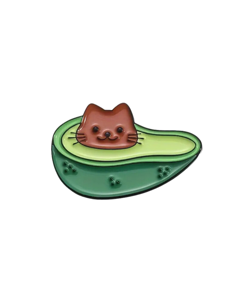 Avocado Cat Pin