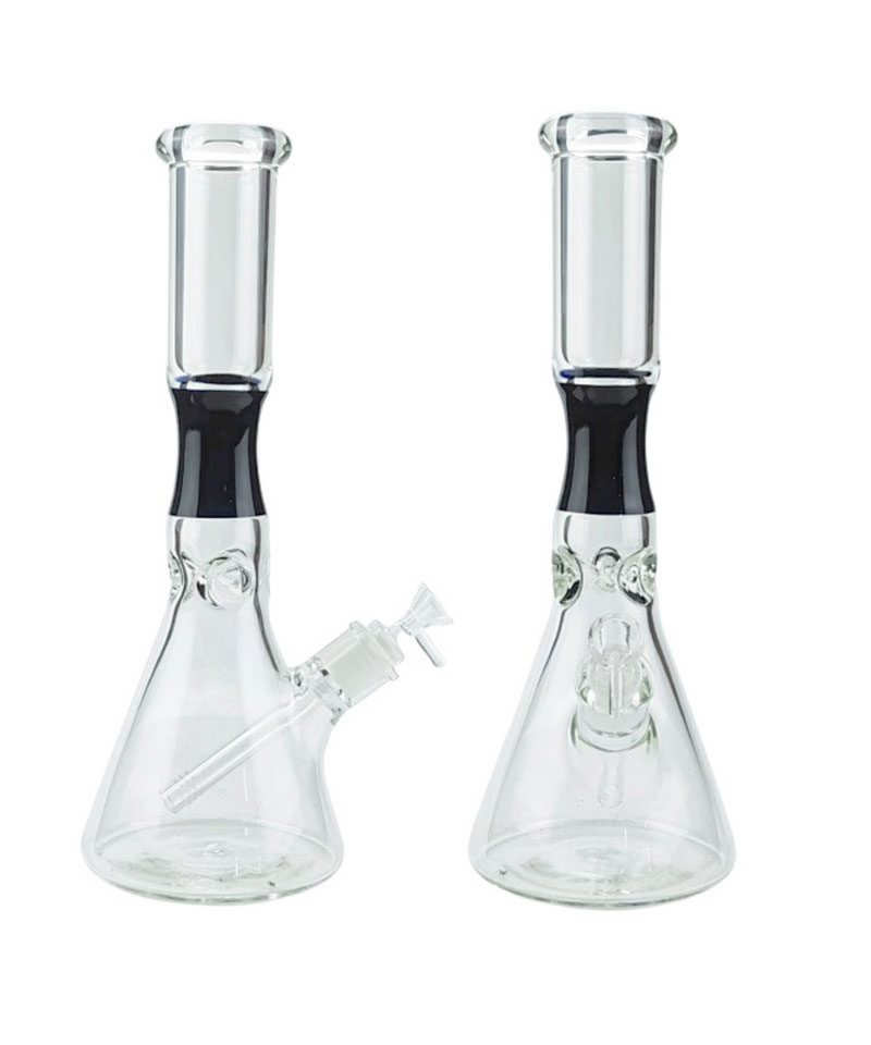 14" Hourglass Beaker Base Glass Bong