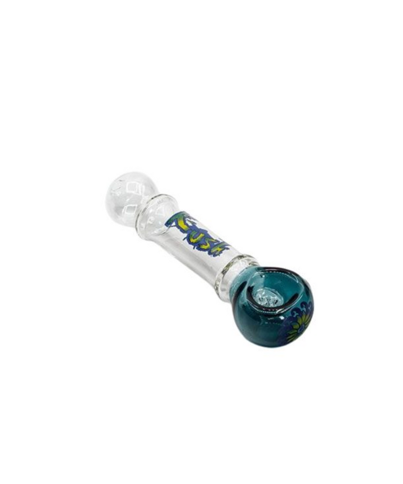 Kush Glass Pipe With Built-In Screen