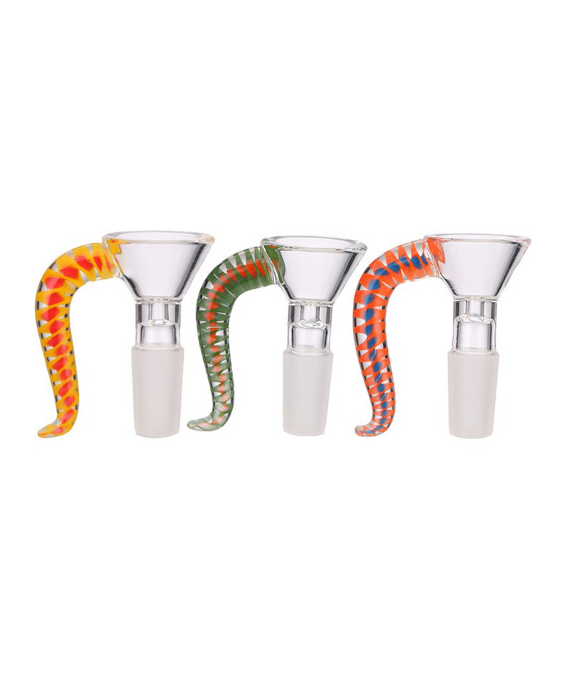 14mm Multi-Coloured Horn Bong Bowl