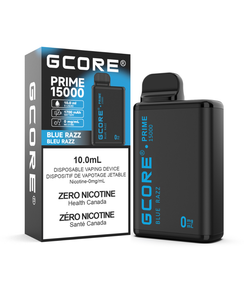 Gcore Prime 15,000 Puff 0mg Disposable Vape