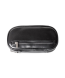 Black Leather Pipe & Tobacco Pouch