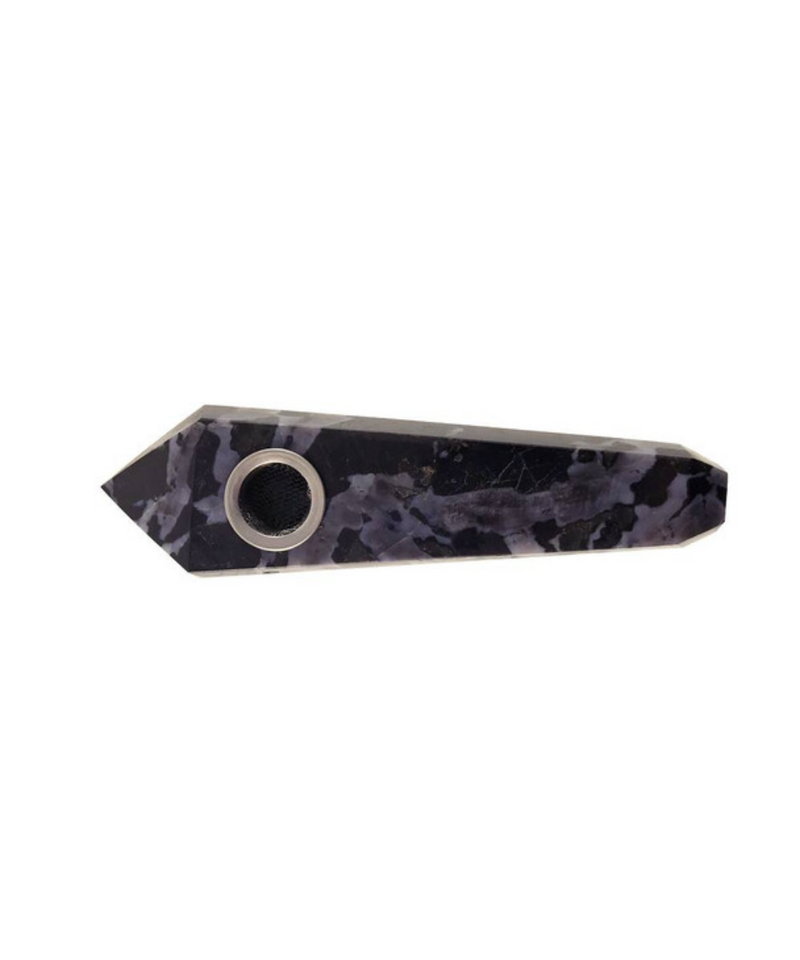 Snake Spot Gemstone Pipe