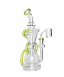 Gear 10" Triple Uptake Dual Chamber Recycler Dab Rig