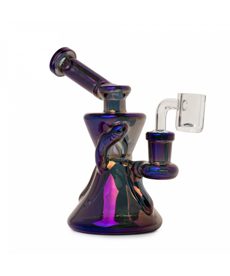 Red Eye Tek 6" Metallic Gamma Recycler Dab Rig