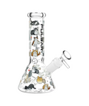 Pulsar 8" Kitten Corral Glass Beaker Bong