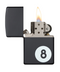 Eight Ball Black Matte Zippo Lighter