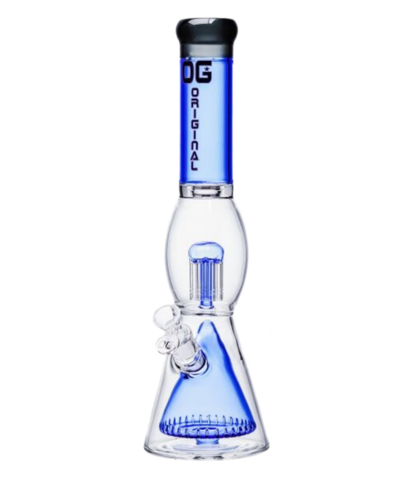 OG Original 15" Tree Perc Beaker In Beaker Glass Bong