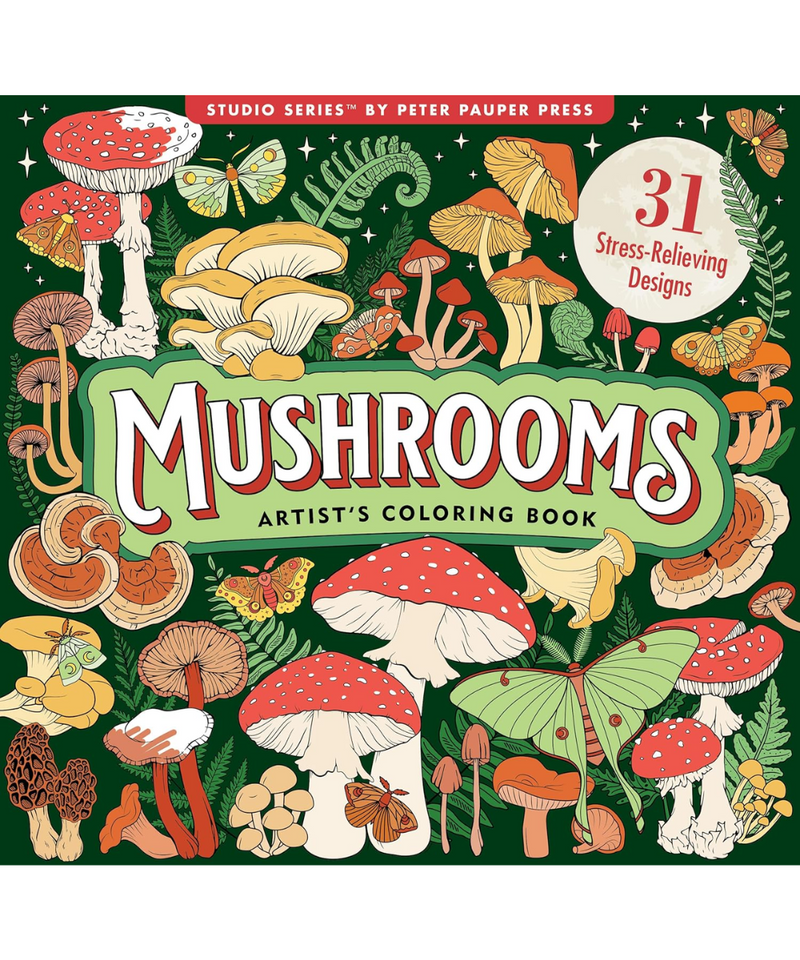 Mushroom Artist's Colouring Book