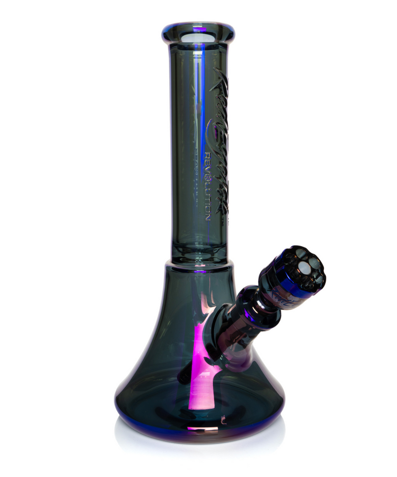 Red Eye Tek 14" 7mm Metallic Revolution Bell Base Bong