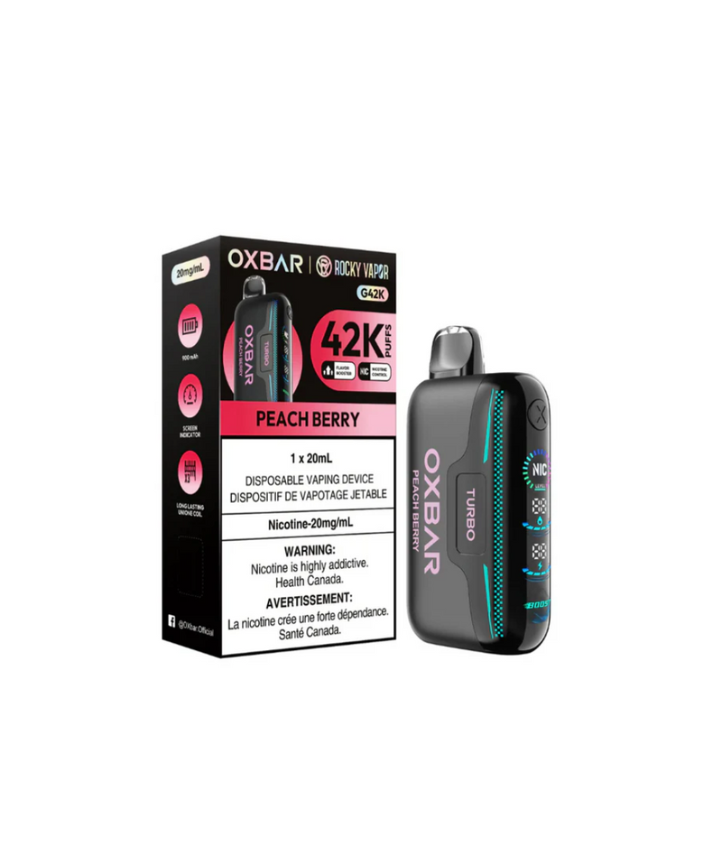 Oxbar 42k Disposable Vape Assorted Flavours Alberta Excised