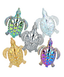 4.5" Luxurious Loggerhead Electroplated Glass Pipe