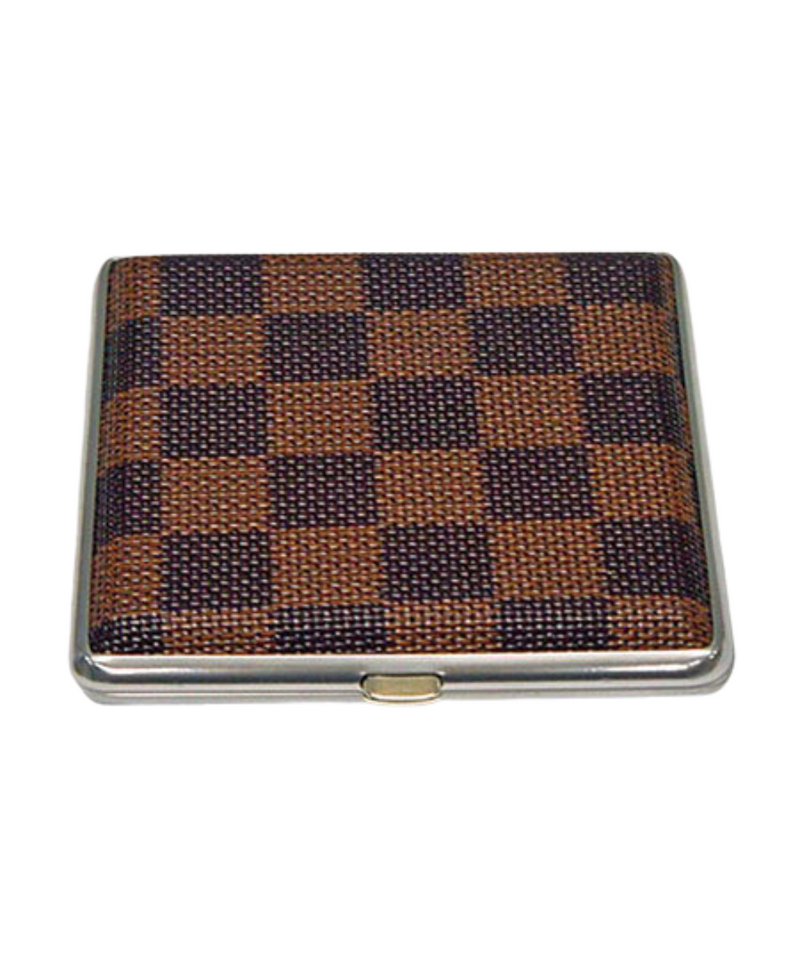 Cigarette Case Checkered Pattern 20Pk King Size