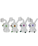 4" Owl Glass Dab Rig With Built-In Banger