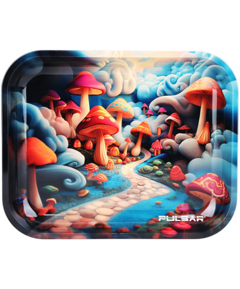 Pulsar Shroom Path Large Metal Rolling Tray