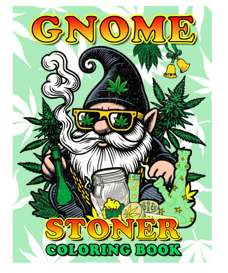 Gnome Stoner Colouring Book