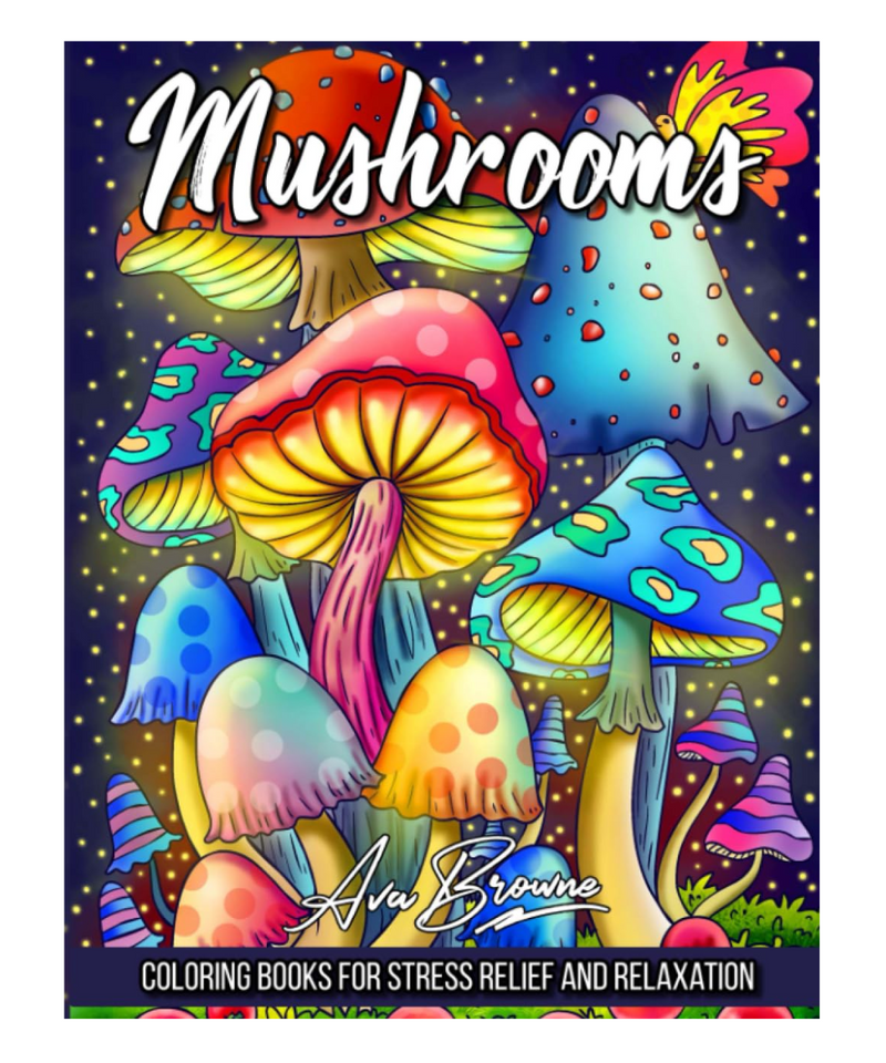 Mushrooms Colouring Book