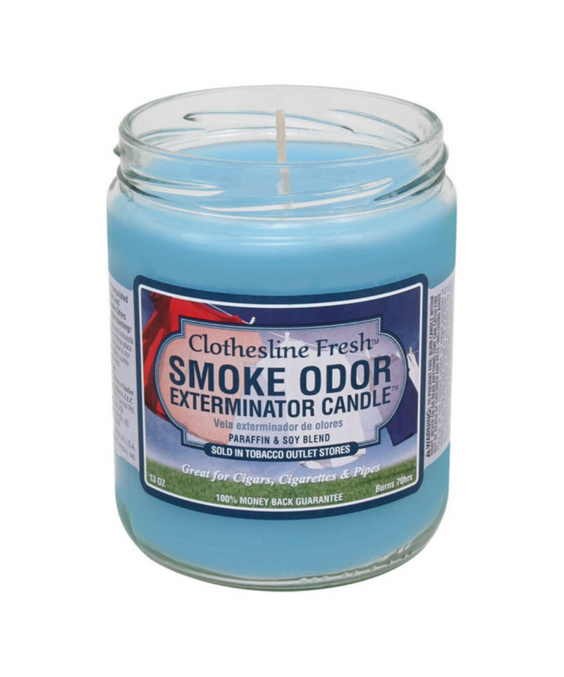 Clothesline Fresh Smoke Odor Exterminator Candle