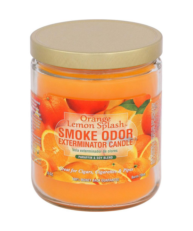 Orange Lemon Splash Smoke Odor Exterminator Candle