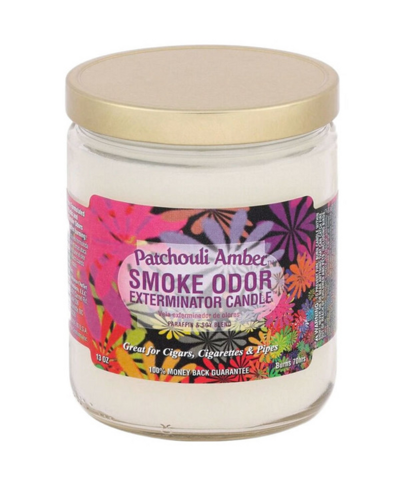 Patchouli Amber Smoke Odor Exterminator Candle