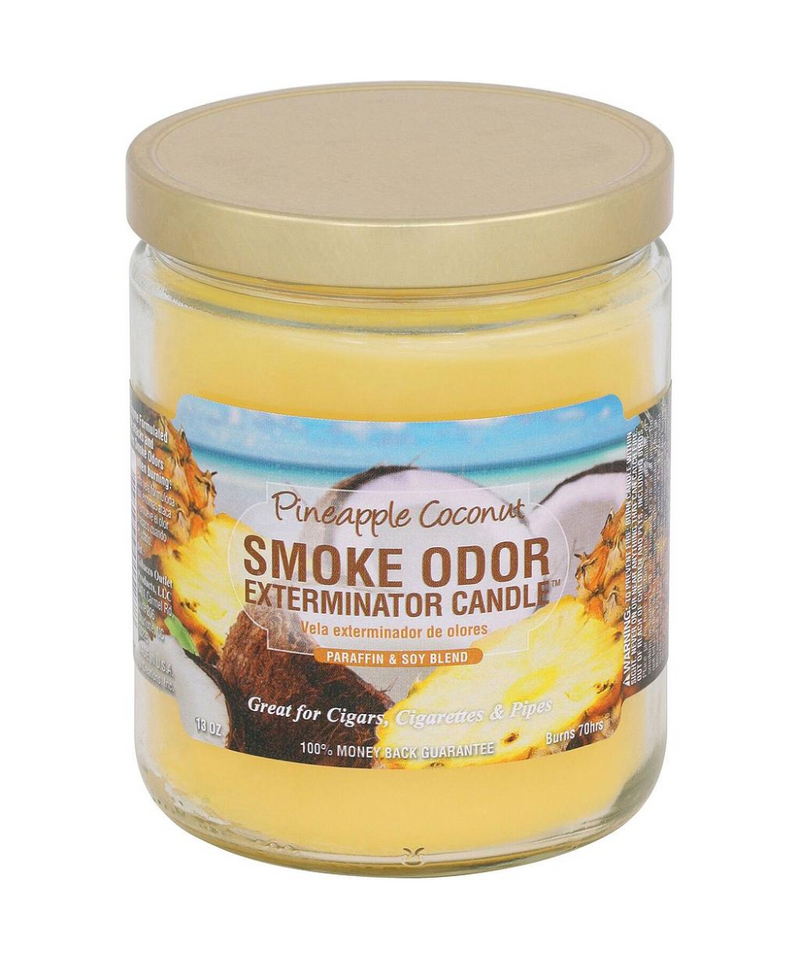 Pineapple Coconut Smoke Odor Exterminator Candle